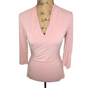 Vince Camuto Blush V-Neck Top